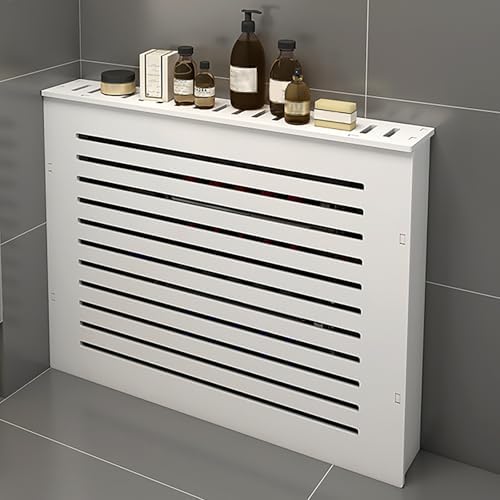 Radiator Covers for Home - Easy-Clean Wall Cabinet Heating Shelves for Living Room, Bedroom & Kitchen - Stylish Radiator Enclosure & Pipe Valve Protector