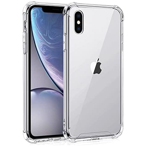 Case for iPhone X and XS, Whioltl Crystal Clear Phone Cover, Anti-Scratch and Shock-Absorption, Basic Case for iphone XS, Compatible with Wireless Charger and Bike Phone Holder - Transparent Cover