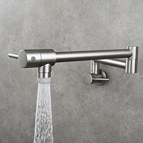 Grifo de cocina llenador de ollas con boquilla doble junta de agua fría individual