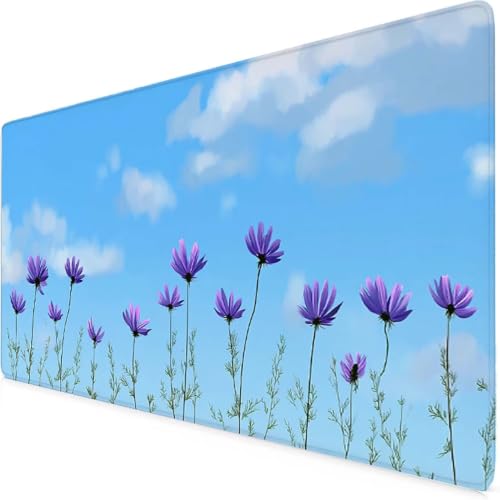 Grand tapis de souris fleur 1200x600 pour harmoniser votre coin bureau et études