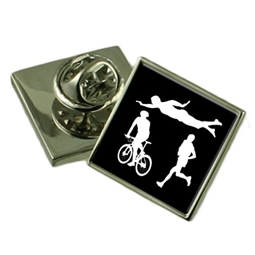 Épinglette de triathlon argent sterling le cadeau idéal pour compétiteur