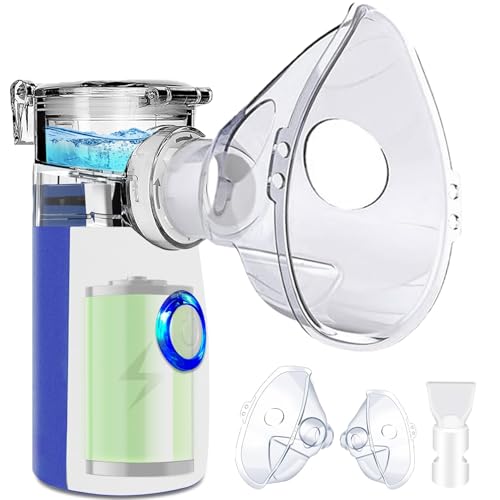 BIAOQINBO Aerosol Portatile Silenzioso,Ricaricabile Ultrasuoni Macchina Aerosol...