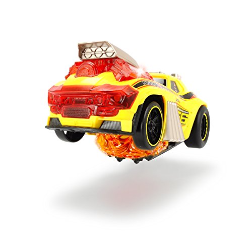 Dickie Toys 203765001 Skullracer, motorisiertes Spielzeugrennauto, mit Wheelifunktion, Licht und Sound, 24 cm