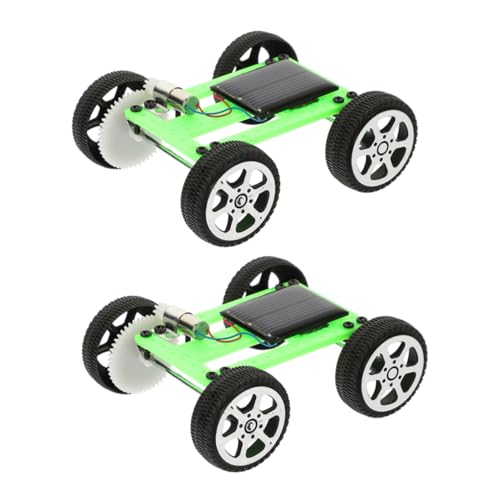 SUPVOX Kit De 2 Coches Solares para Construir Tu Propio Coche Kit De Coche Solar Kit De Coche Solar para Construir Tu Propio Coche Coches Solares para Minicoches para Ciencia Kit De