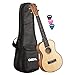Produktbild CASCHA Tenor Ukulele, Massive Fichtendecke, Solid Top, Hawaii Gitarre Set mit Aquila-Saiten, Zubehör, Tasche und 3 Plektren