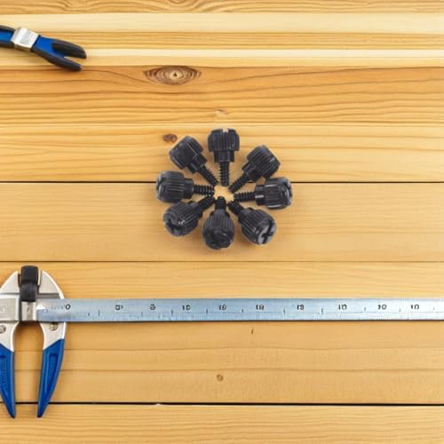 UTHCLO 50 Adet Çelik Bilgisayar Kasası Başparmak Vidası Aletsiz El İle Sıkılabilir PC Yan Panel Montaj ve Tamir Seti Elektronik Tamir Vidaları - Görsel 7