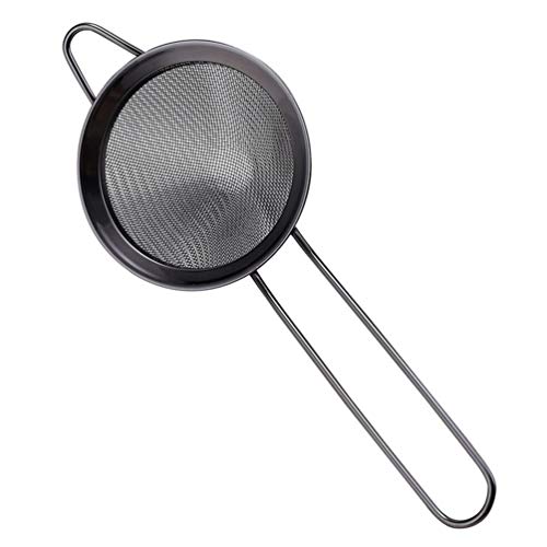 Cabilock Coador de peneira de malha fina de aço inoxidável, coador de alimentos, coador de chá, coad