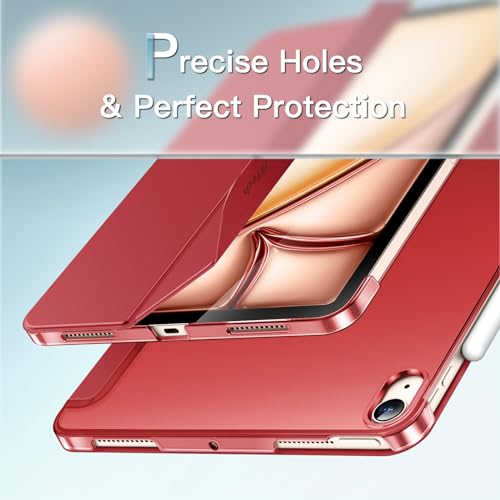 Image of JETech Case for iPad Air 11 inch M4 /M3 /M2 & Air 5 /4 10.9 inch, Red