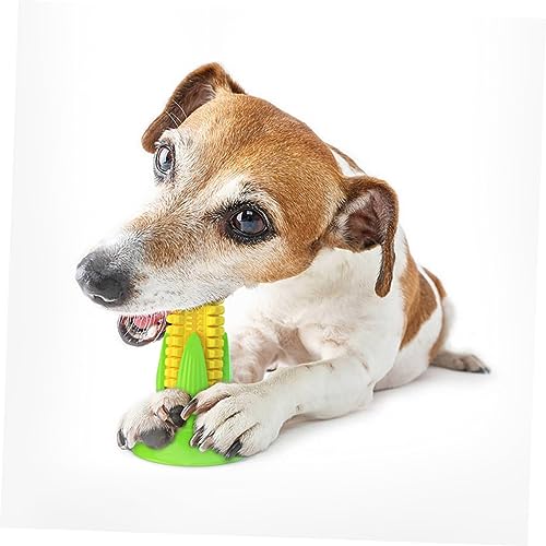 HEMOTON Hundespielzeug Für Aggressive Kauer Quietschende Zahnbürste Mit Saugnapf Sicheres Und Langlebiges Kauspielzeug Aus TPR Interaktiv Für Kleine Bis Große Hunde