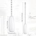Tyqour 4Pcs Ceiling Fan Pull Chain Extender 13inch White Fan Chains Extensions Light Pull Chain Ceiling Fan Chain Extenders Ornaments for Ceiling Light Lamp Fan Chain