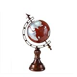  PacuM Statue Ornamente Bücherregal Dekorationen Globus Retro Schreibtisch Büro Dekoration Einrichtungsgegenstände Zuhause Globus