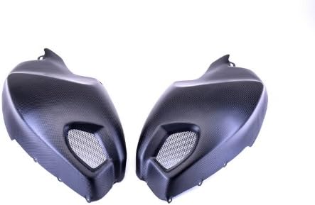Bestem Carbon Fiber Side Tank Covers for Ducati Monster 696 796 1100 Plain Weave