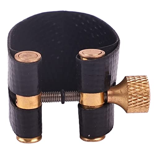 Saxophone Ligature Fastener S Uniform Sound Sax Ligature Replacement Black Alto Voice Saxophone LigatureSaxophone Faster the USE (Tenor)