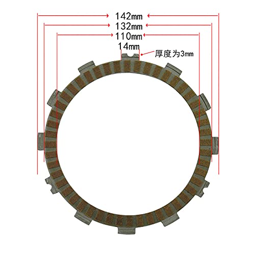 Amazon.com: HZLXF1 10Pc Motorcycle Friction Clutch Plates for