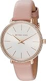 Michael Kors Women’s Pyper Rose Gold Watch with Leather Strap