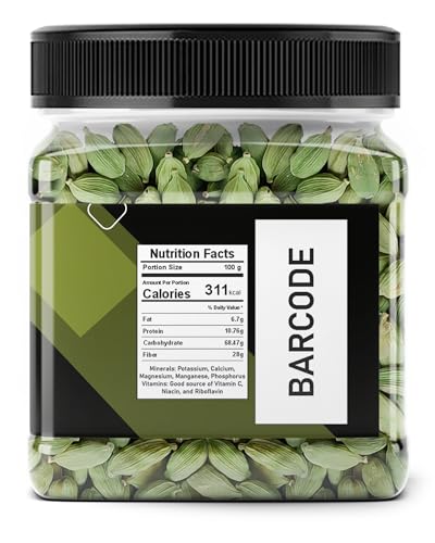 Image of Kitchen Jungle Premium Green Cardamom (Elaichi) 50 Gm - Bold 8mm Size, Aromatic Spice for Culinary Delights