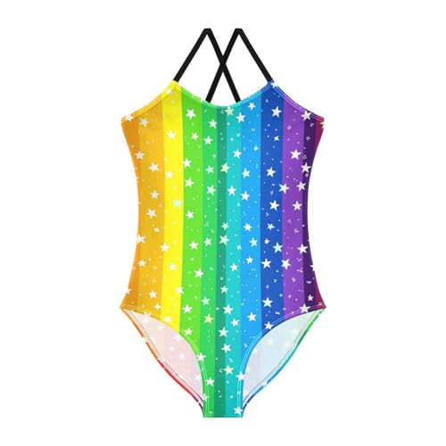 Rainbow Star Girls Swimsuit One Piece Bathing Suit for Baby Girls' Swimwear 3-10T