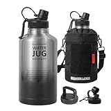 MOON LENCE Insulated Water Bottle, 64 oz Battle...