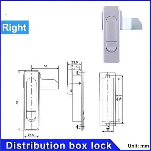 Verrouillage à bouton rebondissant armoire électrique porte TK5093