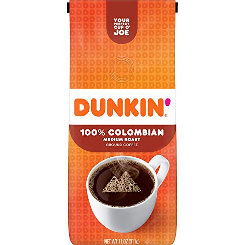 Dunkin' 100% Colombian Medium Roast Ground Coffee, 11 Ounces #TOP1