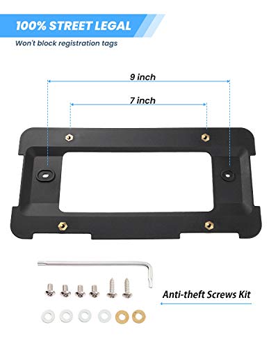 Joytutus Rear License Plate Holder Compatible With Bmw 2005-2023 1 2 3 4 5 6 X Series 2002-2019 Mini Cooper,License Plate Bracket Frame Mount Car Accessories Replacement Part 51187160607&51188238061 #TOP2