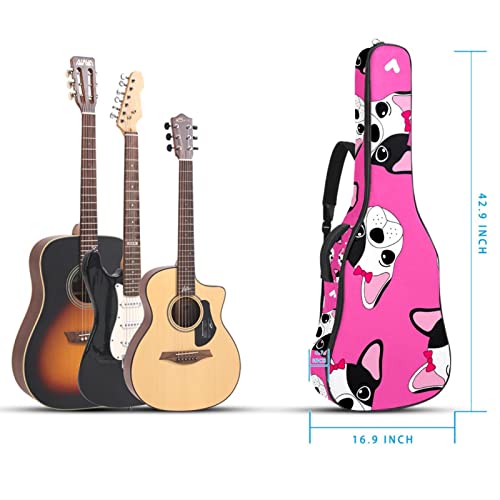 Housse imperméable pour guitare acoustique avec double bandoulière et poche Motif chats violets et cœurs, Multicolore 06… - Les Beatles, Paul McCartney, John Lennon, RIngo Starr, George Harrison Housse imperméable pour guitare acoustique avec double bandoulière et poche Motif chats violets et cœurs, Multicolore 06… – Image 6