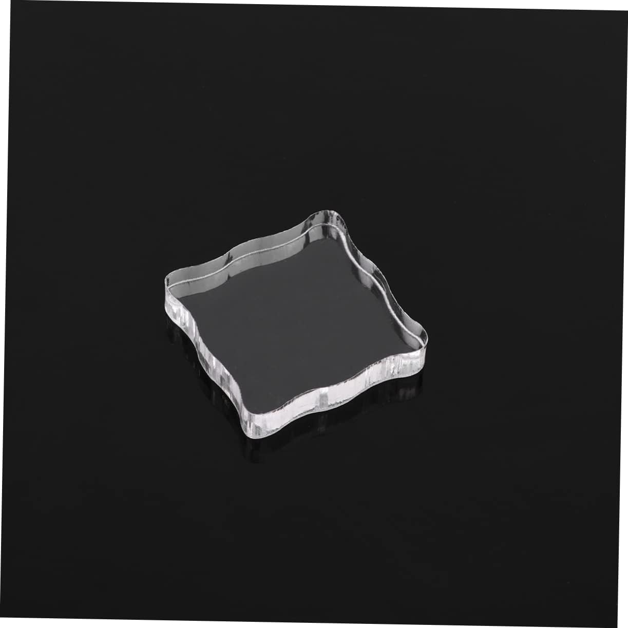NUOBESTY 6pcs Square Lace Stamping Plate Acrylic Stamping Blocks Stamp Accessory Stamp Tool for Scrapbooking