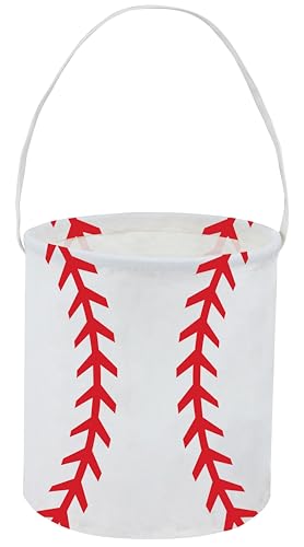 Image of Baseball Easter Basket for Kids Baby Boys and Girls Cute Toy Storage Organizer Bin Box Easter Dinosaur Room Decor(Baseball)