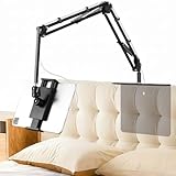 [ Pour lit, canapé et table, utilisation universelle ] -- Pour augmenter la facilité d'utilisation, la base est amovible et peut être utilisée aussi bien horizontalement que verticalement. Ainsi, vous pouvez non seulement placer le support derrière le lit ou l'arrière du canapé, mais aussi l'utiliser sur une table. Cela vous permet d'avoir les mains libres, peu importe où vous vous trouvez