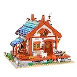 Oichy Bausteine-Set, mittelalterliches Schmiede-Bauset für Erwachsene, 1707 Teile, Straßenansicht Mittelalter-Fans, Vintage-Architektur-Display (Schmiedewerk)