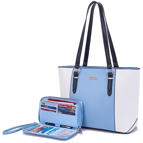 Purses for Women Satchel Tote Handbags Wallet 2pcs Set Work Shoulder Bag - image 1