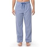 Intradeco Men's Woven Sleep Pajama Pant, Blue Stripe, Large