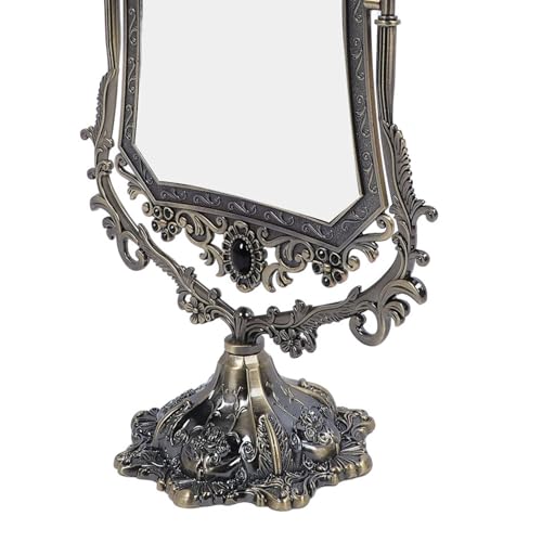 Espejo de Maquillaje Vintage Doble Cara Giratorio Cuadrado miniatura 7