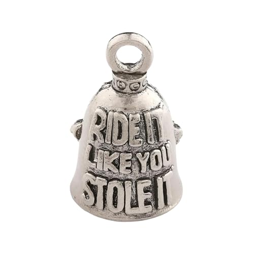 Image of Guardian Bell Good Luck Bell w /Keyring & Black Velvet Bag | Motorcycle Bell | Lead-Free Pewter | Made in USA