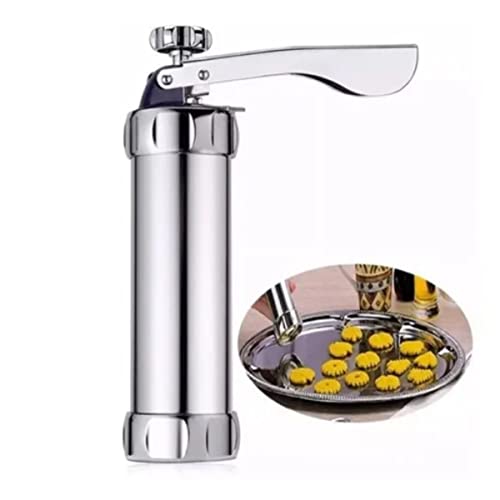 Maquina Para Moldar Biscoitos Com 10 Moldes Biscoiteira Bolo Cozinha Gourmet Massa Confeitaria