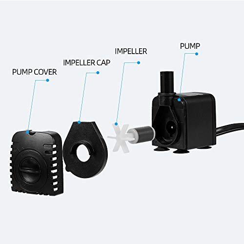 Cucudy 10 W Ultra-silencioso USB Bomba de Água com Cabo de Alimentação IP68 À Prova D 'Água para Aq