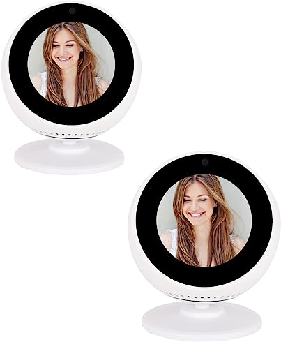 Soporte Echo Spot regulable de sobremesa blanco compatible con altavoces inteligentes Amazon