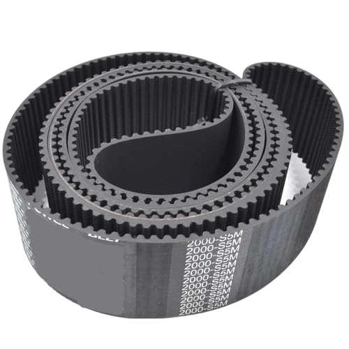 Courroie de distribution S5M en caoutchouc robuste pour transmission synchrone industrielle