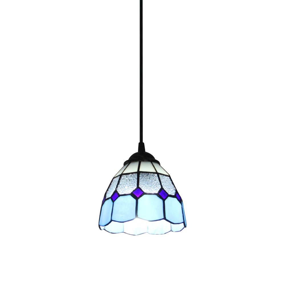 Luminaire suspendu en verre style Tiffany, une poésie de lumière colorée pour votre foyer