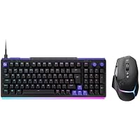 Logitech G512 X 98 - Hot-Swappable TMR Analogue/Mechanical Gaming Keyboard, 8K, RAPID TRIGGER, RGB, Wired + G502 X PLUS LIGHTSPEED Wireless RGB Gaming Mouse, HERO 25K sensor, PC/Mac - Black