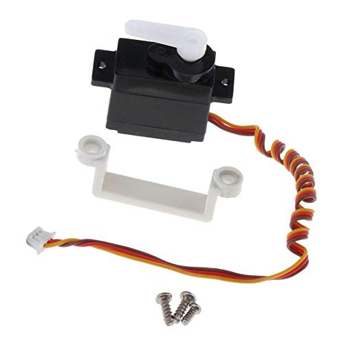 Bonarty 2 x Metal Servo Steering Gear Servo for WLtoys XK X450.0010 RC Aircraft Helicopter Model Steering Part Accessories Micro RC Servo - Thumbnail 4