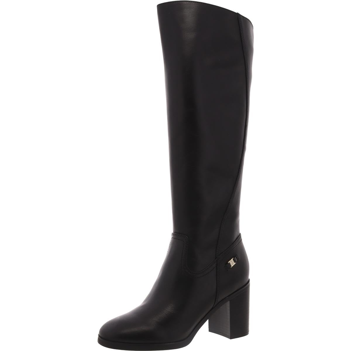 Giani Bernini Womens Odettee Leather Knee-High Boots Black 10 Medium B M