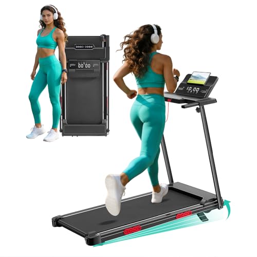 Image of Portable Treadmill for Home Small, Walking Pad with Handle Bar, 3.5HP Eelectric Walking Pad Treadmill with Handle Bar and Incline, Small Treadmills for Home Exercising, 0.6-10MPH, 400BS