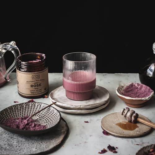 Anima Mundi Rose Petal Powder - 100% Organic Rose Powder For Teas, Lattes, Smoothies & More - Natural Formula To Support Positive Mood (2.5Oz / 71G) #TOP1