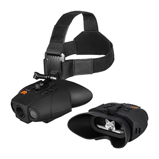 Nightfox Swift Night Vision Goggles | Head Mounted | Wide Viewing Angle, 1x Magnification | Close Quarters Tactical Goggles | USB Rechargeable | Digital Infrared Binoculars for Adults