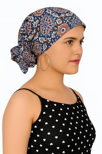 Image of Scarf For Girls 100% Pure Cotton Hand Block Printed Square
