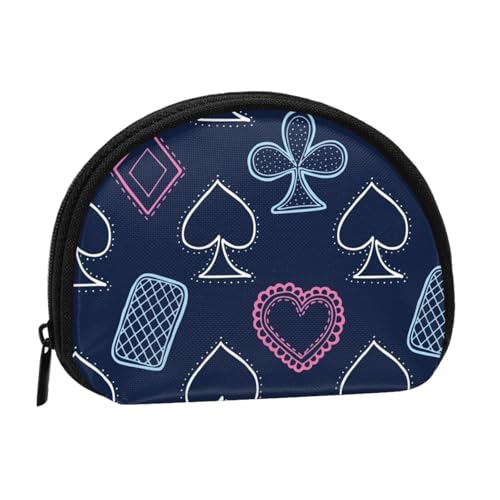 Colorful Game Cards Pattern Coin Purse Wallet Mini Makeup Bag Small Change Purse For Women Girls