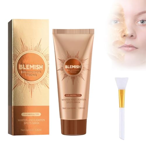 CWED 2025 Herbal Spots Peel-Off Facial Mask, herbal spots peel-off facial mask,Mascarilla Blanqueadora de Manchas,Con cepillo de silicona,Apta para todo tipo de pieles,Mascarilla Blanqueadora(1)