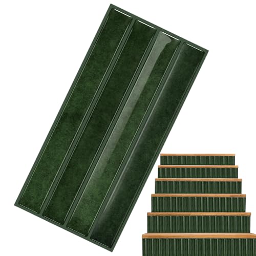 Papel pintado adhesivo para cocina, 9,68 x 2,6 cm, paneles de baldosas, pegatinas de pared, papel pintado adhesivo extraíble para cocina, para cocina, frigorífico, armario, encimera, estantería