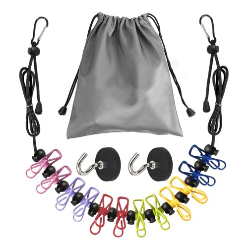 Msiud Retractable Clothes Line for Cruise, Magnetic Clothesline for Travel